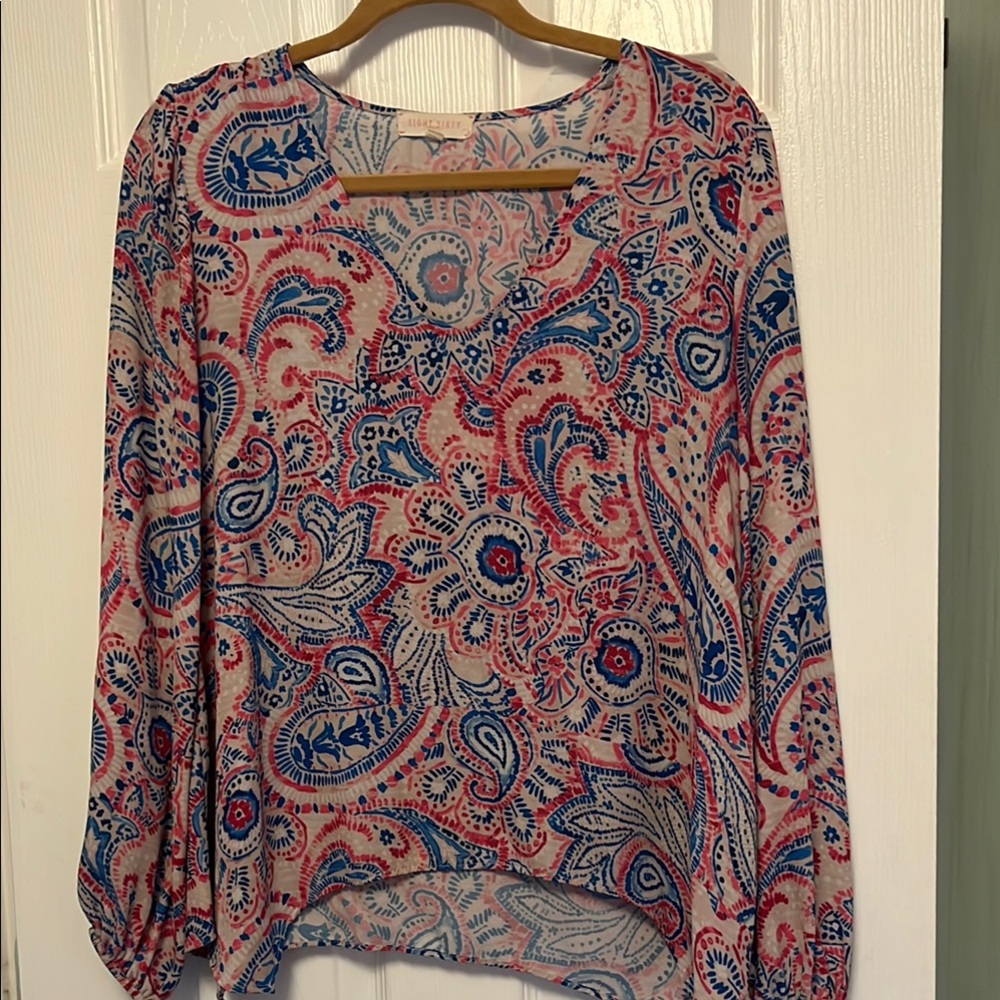 Paisley Print Women's Top - Multicolor